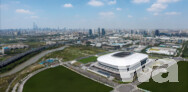 SAIC Motor Pudong Arena: Tragstruktur in der Bauphase | ©  HPP Architekten / Foto: Terrence Zhang