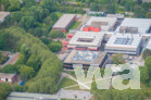 Neubau Mensa und Aula des Berufsschulzentrums Nord Darmstadt - Luftaufnahme August 2021 | © wa wettbewerbe aktuell