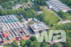 Neubau Mensa und Aula des Berufsschulzentrums Nord Darmstadt - Luftaufnahme August 2021 | © wa wettbewerbe aktuell