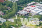 Neubau Mensa und Aula des Berufsschulzentrums Nord Darmstadt - Luftaufnahme August 2021 | © wa wettbewerbe aktuell