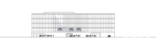 1. Preis Daller Architekten, Stuttgart, Ansicht von Südwesten (Planstrasse 1)