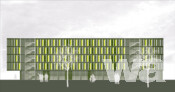 2. Preis Architektengemeinschaft Zimmermann, Dresden, Ansicht von Südosten