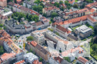 Geschäftshaus mit Hotel und Appartements am Pasinger Marienplatz  - Luftaufnahme August 2021 | © wa wettbewerbe aktuell
