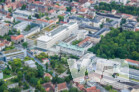Operatives Zentrum der Universitätsklinik Erlangen - Luftaufnahme August 2021 | © wa wettbewerbe aktuell