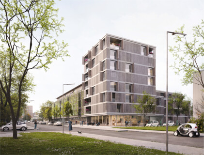 Neubebauung Wohnung und Gewerbe in der Mozartstraße