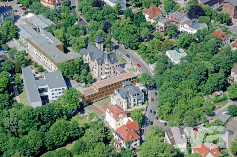 Mediatheks- und Leistungszentrum Burg Giebichenstein, Kunsthochschule | © © Luftfotot wa wettbewerbe aktuell