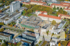 Kinder- und Jugendklinik am Universitätsklinikum Freiburg - Luftaufnahme Oktober 2021 | © wa wettbewerbe aktuell