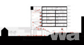 3. Preis  Henning Larsen Architects, Kopenhagen – Schnitt | © 3. Preis  Henning Larsen Architects, Kopenhagen – Schnitt