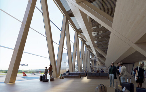Entwicklung Flughafenkopf - Dock A und Anschlussbauten des Flughafen Zürich