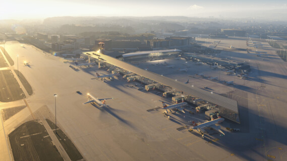 Entwicklung Flughafenkopf - Dock A und Anschlussbauten des Flughafen Zürich