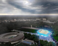Berliner „Stadion am Lindeneck“ – Neues Stadion für Hertha BSC. Bild: Lindner Planungsbüro