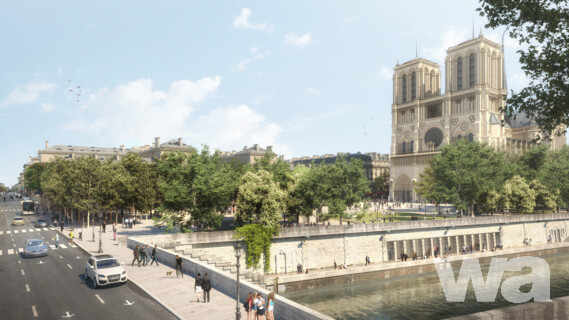 Neugestaltung der Umgebung der Kathedrale Notre-Dame, Paris