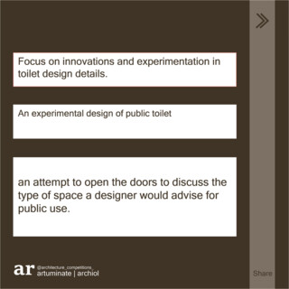 Shhh..IT MATTERS International Public Toilet Design Competition