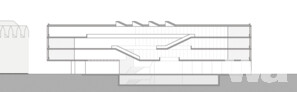 1. Preis/1st prize  raumzeit Architekten, Berlin mit K1 Landschaftsarchitekten, Berlin, Längsschnitt