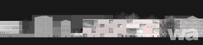 1. Preis/1st Prize  Grüntuch · Ernst Planungsges. mbH, Berlin · Ing.-Büro für Haustechnik KEM GmbH, Berlin, Ansicht Ost