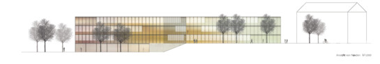 2. Preis/2nd Prize  Birk und Heilmeyer Architekten, Stuttgart · Brüssau Bauphysik GmbH, Fellbach, Ansicht von Norden