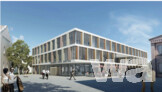 3. Preis/3rd Prize  RSE Planungsges. mbH, Kassel · Schnepf Planungsgruppe Energietechnik, Nagold · ee concept, Darmstadt, Perspektive Haupteingang