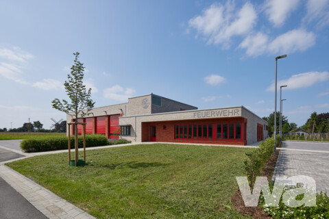 Feuerwehrgerätehaus - WB: Neubau eines Funktionsbaus mit Fahrzeughalle, Wemb | © Hans Jürgen Landes