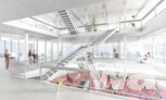 2. Preis: MARS Architekten, Berlin | Innenperspektive 2. OG mit Büroraumzonen