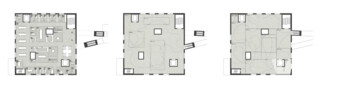 Grundriss Obergeschoss 1, 2 und 3 | © Caruso St John Architects, London