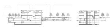 Längs- und Querschnitt | © Gigon + Guyer Architekten AG, Zürich