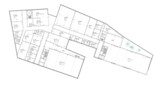 Grundriss UG 1 | © SANAA Kazuyo Sejima + Ryue Nishizawa , Shinagawa-Ku, Tokyo