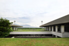 Banyuwangi International Airport, Blimbingsari, East Java (Indonesia) | View of the open courtyard from above showing the landing track in the background. | © Aga Khan Trust for Culture / Mario Wibowo (photographer)