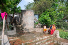 Urban River Spaces, Jhenaidah (Bangladesh) | View of a small ghat used by the inhabitants of the village of Shatbariya. The circular structure adjoining the stairs is a changing room. | © Aga Khan Trust for Culture / Asif Salman (photographer)