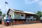 Community Spaces in Rohingya Refugee Response, Cox’s Bazar (Bangladesh) | The scarcity of land in the densely populated Camp 03 led architects to expand vertically. The two-storied community centre hosts various training programmes, awareness sessions, legal and psycho-social counseling and activities to strengthen and protect the community. | © Aga Khan Trust for Culture / Asif Salman (photographer)