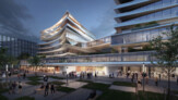Business Stadium Central, Vilnius, Lithuania | Zaha Hadid Architects | Render by Frontop