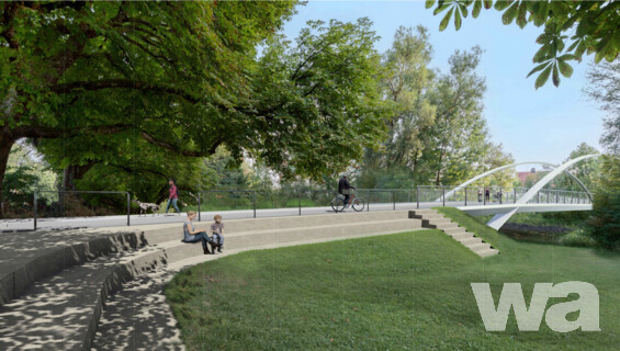 Illersteg - Neubau einer Fuß- und Radwegbrücke über die Iller zwischen den östlichen Stadtteilen und dem Stadtzentrum