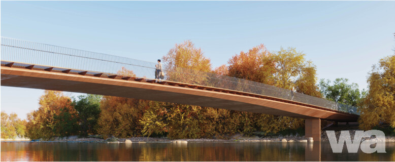 Illersteg - Neubau einer Fuß- und Radwegbrücke über die Iller zwischen den östlichen Stadtteilen und dem Stadtzentrum