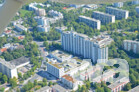 Paul-Ottmann-Zentrum – München-Aubing - Luftaufnahme August 2022 | © wettbewerbe aktuell