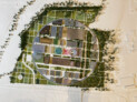 1. Preis: MVRDV - Winy Maas, Jacob van Rijs · Nathalie de Vries, Rotterdam · LOLA Landscape Architects, Rotterdam | Modellfoto: © LBBW Immobilien Kommunalentwicklung GmbH, Stuttgart