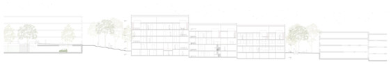 3. Preis .atelier coa, Stuttgart · Planstatt Senner für Landschaftsarchitektur und Umweltplanung, Überlingen | Längsschnitt