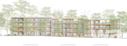 3. Preis  H2M Architekten + Stadtplaner GmbH, Kulmbach · DE BUHR LA Landschaftsarchitektur, Sommerhausen | Ansicht West 579