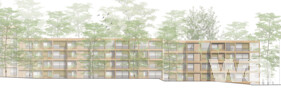 3. Preis  H2M Architekten + Stadtplaner GmbH, Kulmbach · DE BUHR LA Landschaftsarchitektur, Sommerhausen | Ansicht Ost