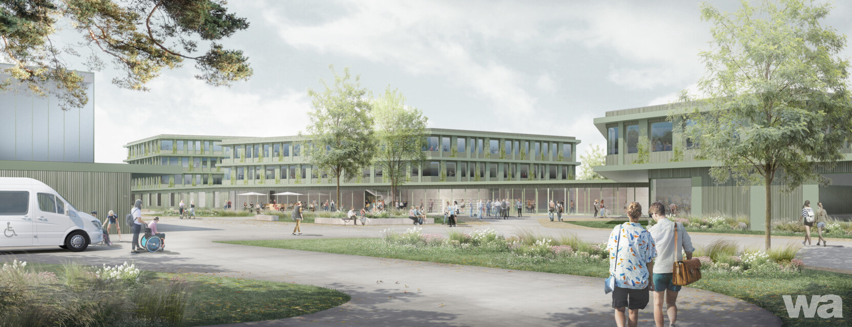 Ergebnis Neubau Schulcampus ESS & HKS in Hameln