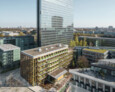 Anerkennung: Bundesgeschäftsstelle DAV in München | Architektur: Element · A Architekten, München (Entwurfsplanung und Ausführung); hiendl_schineis architektenpartnerschaft, Augsburg (Wettbewerb und Entwurf) | Bauherr: Deutscher Alpenverein e.V., München | Foto: © Pk Odessa Co, Sebastian Schels und Markus Lanz