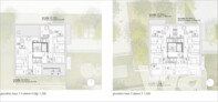 1. Preis: blauwerk | Kern und Repper Architekten, München · grabner huber lipp landschaftsarchitekten und stadtplaner partnerschaft mbb, Freising | Grundriss, Haus 1-5, Dachgeschoss und Haus 5, Geschoss 3