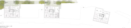 1. Preis: blauwerk | Kern und Repper Architekten, München · grabner huber lipp landschaftsarchitekten und stadtplaner partnerschaft mbb, Freising | Grundriss, Haus 1-3, Geschoss 1