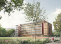1. Rang / 1. Preis: ARGE bernath+widmer Architekten AG / Marco Duarte Architekten, Zürich | Krebs und Herde Landschaftsarchitekten GmbH, Winterthur | Visualisierung: imagine we create. Matosinhos, PT