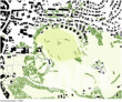 3. Preis: DV-Architekten deffner · voitländer, Dachau · realgrün Landschaftsarchitekten, München | Schwarzgrünplan 1:2500