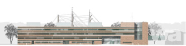 Ansicht Südwest | © BLK2 Böge Lindner K2 Architekten