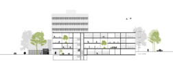 Längsschnitt | © Mario Hägele,  Atelier für Architektur und Lichtplanung, Stuttgart
