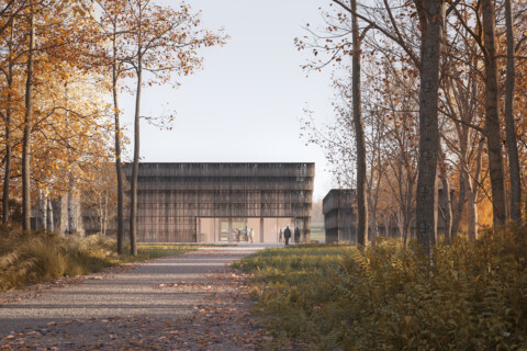 Koncepcja pawilonu ekspozycyjnego (z zagospodarowaniem terenu) oraz założeń wystawy stałej Muzeum Archeologicznego w Biskupinie