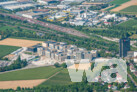 Luftaufnahme Campus Wüstenrot & Württembergische, Kornwestheim / Juli 2022 | © wettbewerbe aktuell