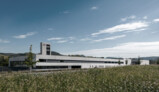 Neubau Feuerwehr und Bauhof-Metzingen - Ansicht  Süd | © Bernhard Tränkle