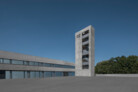 Neubau Feuerwehr und Bauhof-Metzingen - Innenhof Feuerwehr | © Henrik Schipper