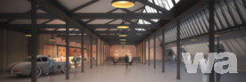 rspektive Sheddachhalle/Foyer | © Habermann Architektur